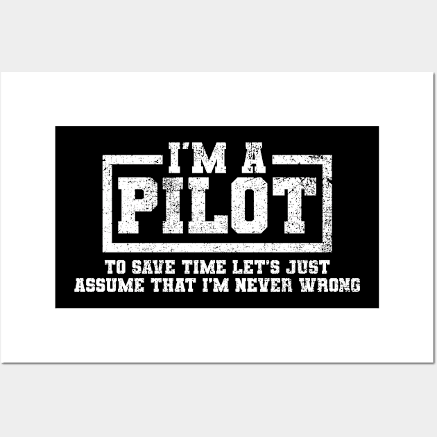 Pilot Aviator Aviation Wall Art by KAWAIITEE